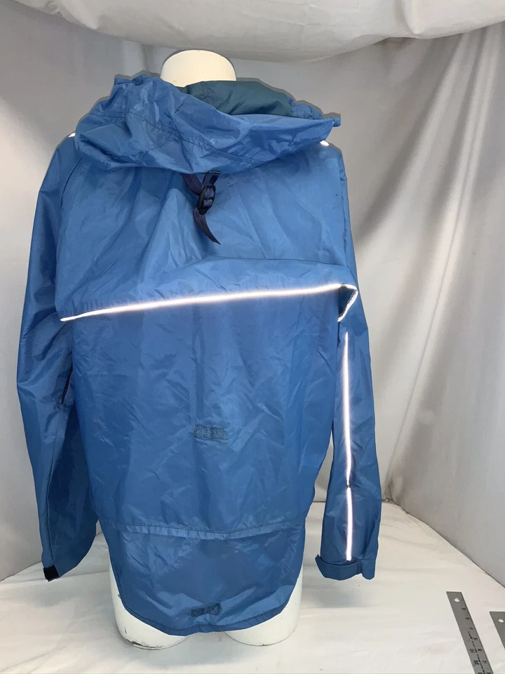 Chaqueta de Ciclismo Cannondale M Hombres Azul Capucha Nylon Cremallera Completa LNWOT YGI G0-148 Foto 4 de 4