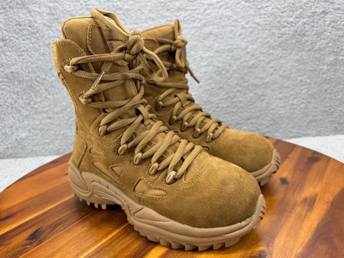 Reebok Mens RB8850 Rapid Response Composite Toe Side Zipper Tactical Boots Sz 4 - Picture 5 of 14