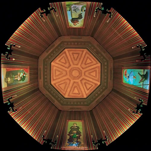 Disney Haunted Mansion Ride 4 Tapestry Set Stretching Wall Display 40" Vinyl NEW - Picture 4 of 4
