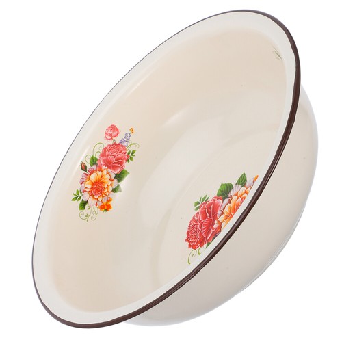 Enamel Basin Old-fashioned Bowl Deepen Vintage Mixing - Picture 7 of 12