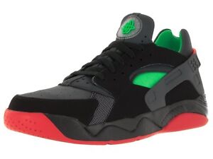 Nike Flight Huarache Low Men&#39;s Size 8.5 (819847-001) BLACK/GREEN/LIGHT CRIMSON 886060593337 | eBay