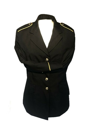 WOMEN'S 10WP US ARMY MILITARY SERVICE DRESS BLUE BLUES ASU UNIFORM COAT JACKET - Picture 3 of 12