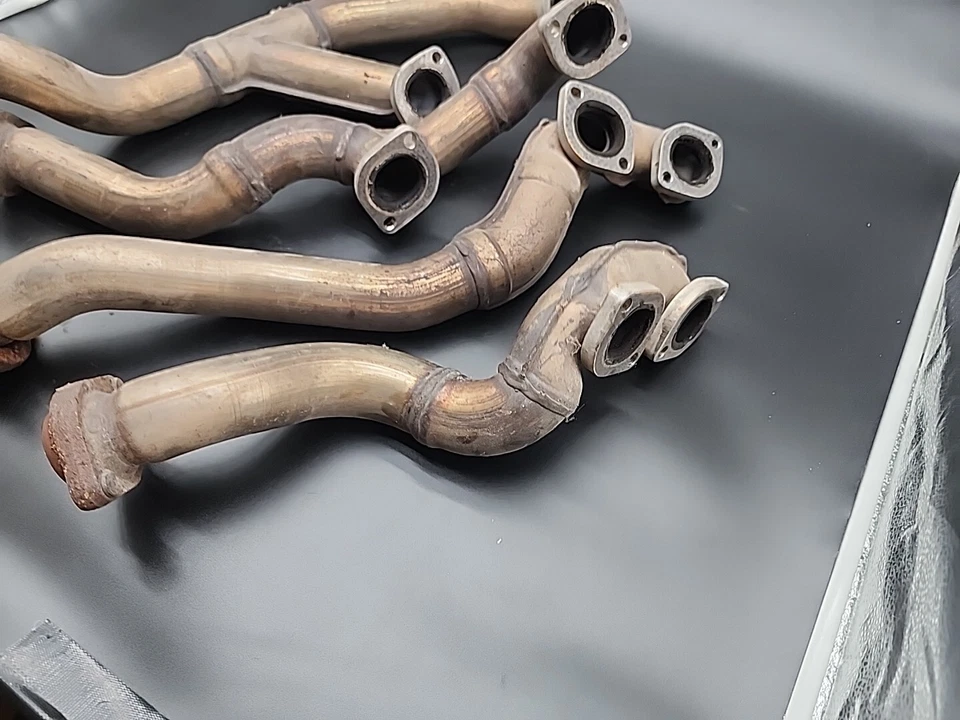 BMW E34 530i V8 M60B30 Engine Headers Manifold Exhaust OEM L8 Foto 2 de 4