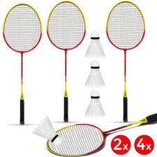 Professional Badminton Set 2/4 Player Racket Shuttlecock Set with Carry bag