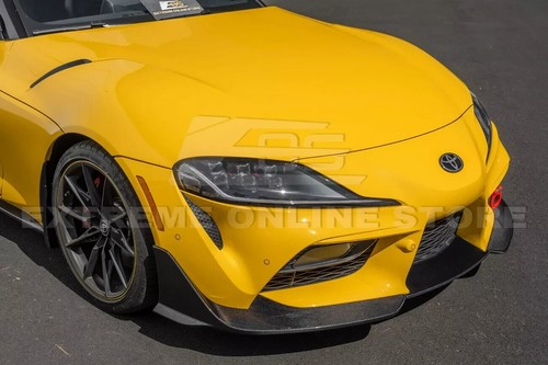 Carbon Fiber 3 Pcs Front Splitter Fits 20-Up Toyota MK5 GR Supra A91 Bumper Lip - Picture 15 of 23