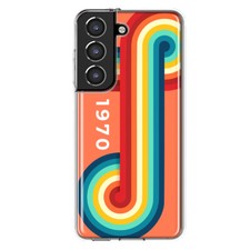 Mundaze Case for Samsung Galaxy S21 Plus 70s Retro Rainbow