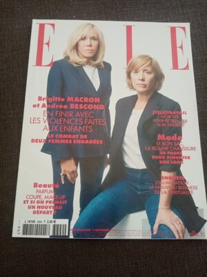 BRIGITTE MACRON - BESCOND - Zeitschrift ELLE - Magazin - französische Mode - September 2020 - Nr. 3899!