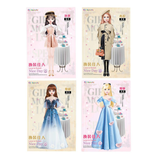 Magnetic Dress up Dolls Pretend and Play Travel Playset Toy Princess Dress up