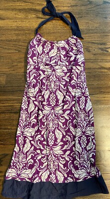 NEW Womens American Eagle Dress Halter Size 4 Purple Navy Blue Floral Damask $60 | eBay NEW Womens American Eagle Dress Halter Size 4 Purple Navy Blue Floral Damask $60 | eBay