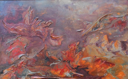 Oil painting on wood. 79 x 116 x 4 cm. Obra original firmada. Perfecto estado. - Imagen 2 de 3