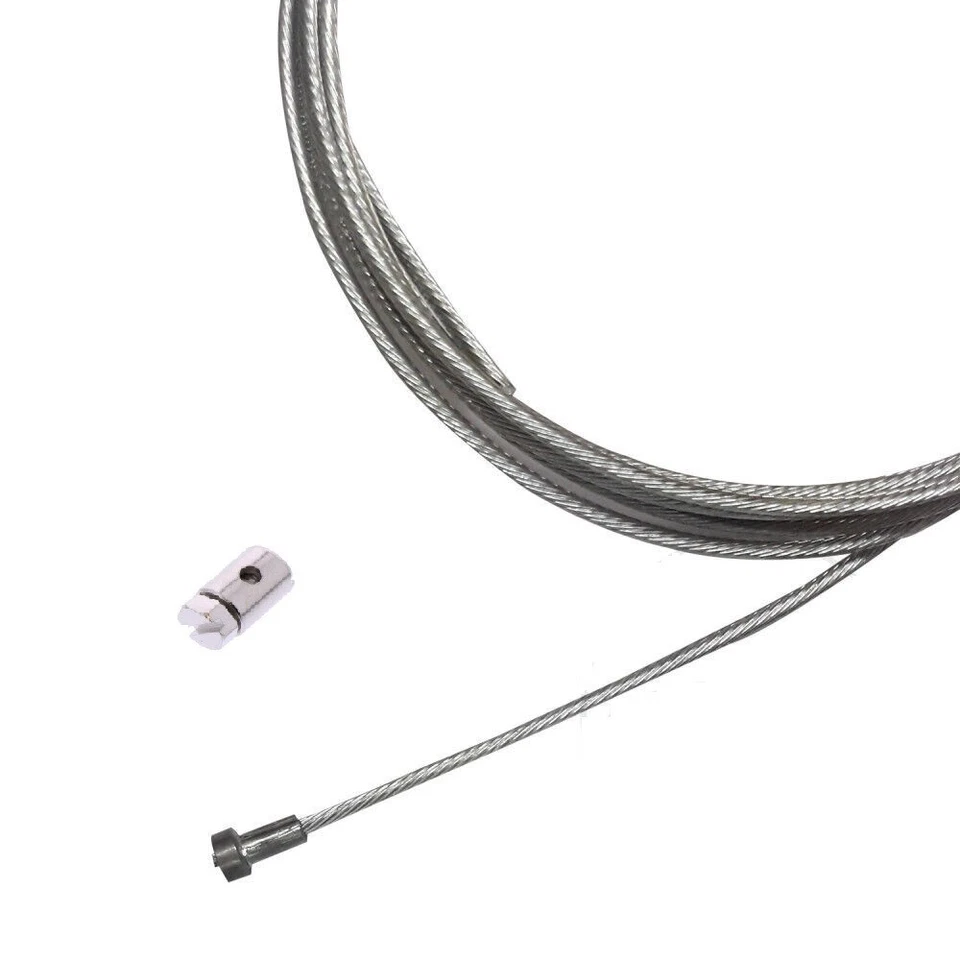 Cavo Frizione testa Pera Fungo x Yamaha + morsetto serra Filo acciaio 2 mm x 2 m - Immagine 2 di 4