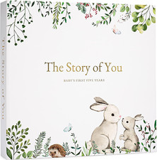 Keepsake Memory Book for Baby Boy or Girl Timeless First 5 Year Baby Book a New