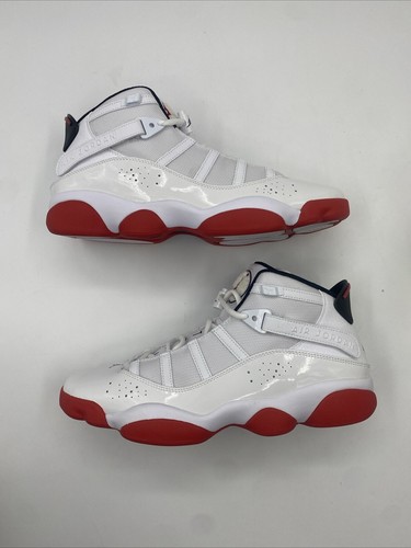 Nike Air Jordan 6 Rings White University Red 322992-160 Men's Size 11.5 - Picture 4 of 5