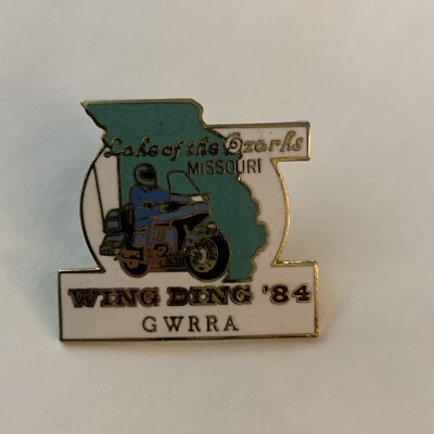 Lake Of The Ozarks Wing Ding  84 GWRRA Vest Hat Pin VTG