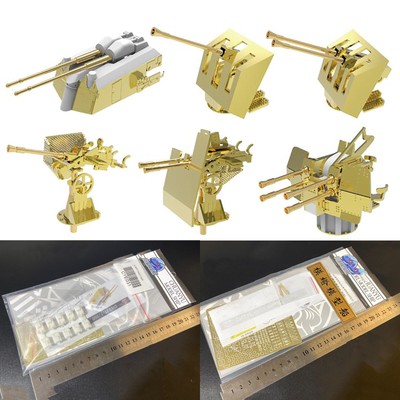 Metall Cannon Barrel Gun Modell für 1/350 German Deutsch Flugabwehr Waffenmodell