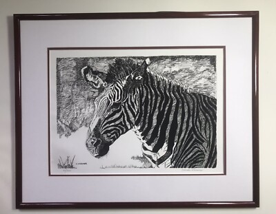 ジョルジ・ブラック　デッサン（印刷画）Verve  Ⅷ 31-32 より Limited Edition Lithograph of Zebra by Charles Werner