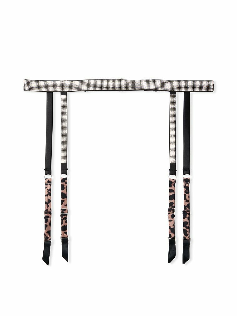 Very Sexy Shine Strap Garter Belt, Print, Xs/S - Women's Garters