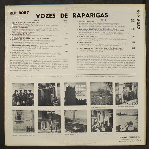 CORO FEMININO DA EMISSORA NACIONAL DE RA: vozes de raparigas STEREOPHONIC 12" LP - Picture 2 of 2