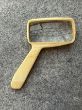 Vintage Blonde Pearl Ivory Lucite BAUSCH LOMB Magnifying Glass 1940s Magnifier