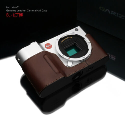 GARIZ BL-LCTBR Black Label Leather Half Case for Leica T Brown - Afbeelding 1 van 10