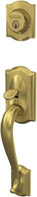 SCHLAGE FC58CAM608  Custom Camelot Keyed Entry Single Cylinder Sectional Handles