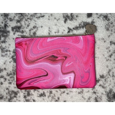 NWOT Pink Marbled Ipsy Cosmetic Bag