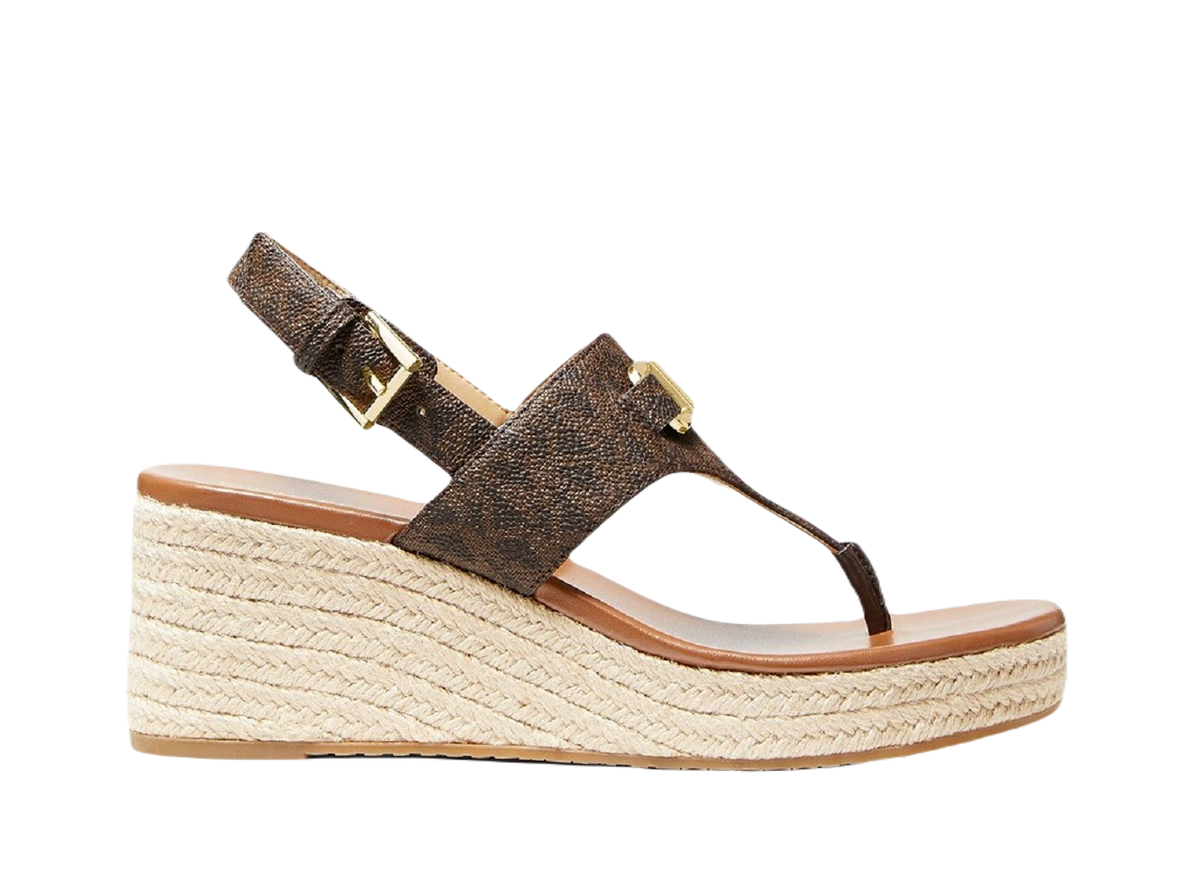 【Michael Kors】☆サンダル☆ Camila Logo Wedge Sandal Michael Kors Camila Wedge Sandal MK Logo 10 NEW IN BOX | eBay