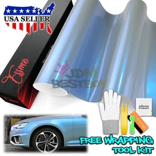 ESSMO PET Space Candy Gloss Gray Blue Car Vehicle Vinyl Wrap Decal Sticker