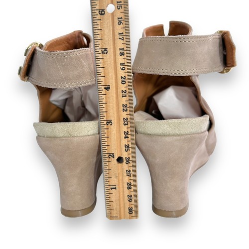 Earthies Keilabsatz Sandalen Gr. 10 Bonaire Too Leder Slouch offene Zehenpartie Schlinge zurück - Bild 6 von 11