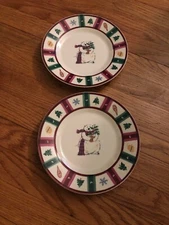 Pair Of “SNOW BEAR” Pfaltzgraff Salad Plates- 8 ¼”