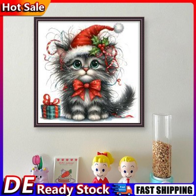 Vollständige Stickerei Öko-Schnitt-Schnitt-Thread 18CT Printed Cat Cross Stitch 