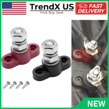 2PCS 5/16" 12V Car Single Stud Battery Junction Posts Block, Heavy Duty Auto Sin