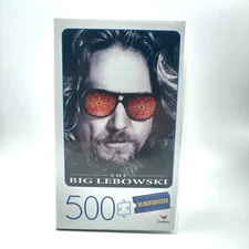 The Big Lebowski Movie 500 Pc Puzzle in Plastic Retro Blockbuster VHS Case NEW