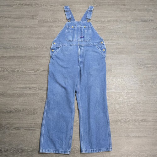 Vintage Big Smith Herren Carpenter Latzhose Denim blau Jeans Latzhose Etikett 38 x 30 jetzt 40 x 28 - Bild 2 von 19