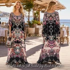 CAMILLA SILK CRYSTALS NIGHTS WITH HER LONG ROUND NECK KAFTAN RNK MULTIWEAR