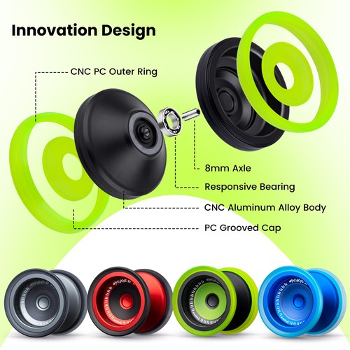 MAGICYOYO V13 DEEPSPIN Bi-Material Yoyo for Kids 8-12 and Adults, Dual Purpos... - Picture 6 of 8