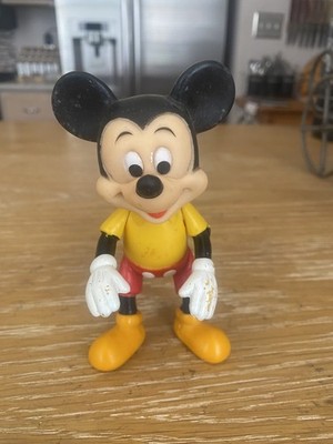 Walt Disney Productions Vintage 1977 REMCO Posable Jointed Mickey Mouse Figurine