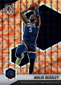 Malik Beasley 2020-21 Mosaic Reactive Orange - #162 - Minnesota Timberwolves