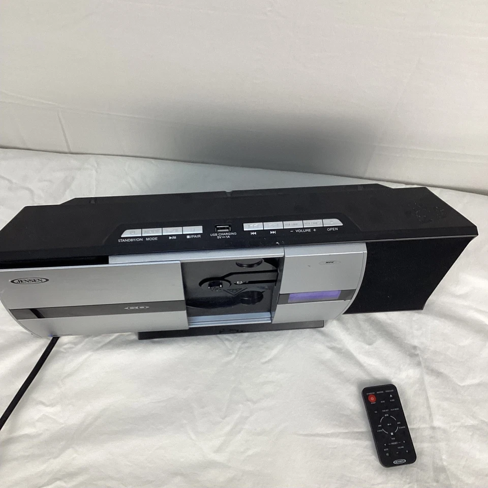 Jensen JBM315 Wall Mountable Bluetooth Music System CD Player Remote TESTED - Image 4 of 4