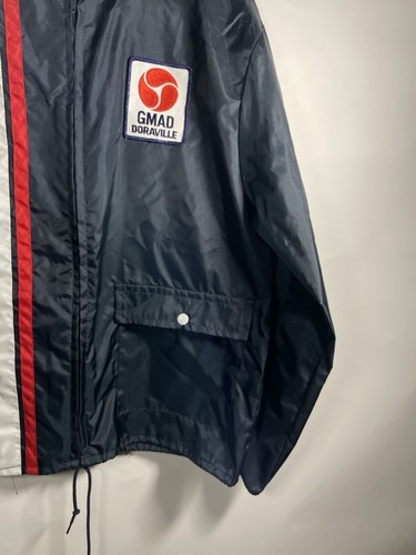 Vintage General Motors Windbreaker Jackets Size Large Made In USA Black Logo - Picture 4 of 9
