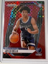 Jaylen Wells 2024-25 Panini Prizm Prizms Red Power #239 (RC) Grizzlies 16/75