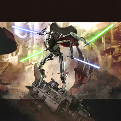 General Grievous Star Wars V1! 3D Printed 16k Res! HandPainted or Unpainted!