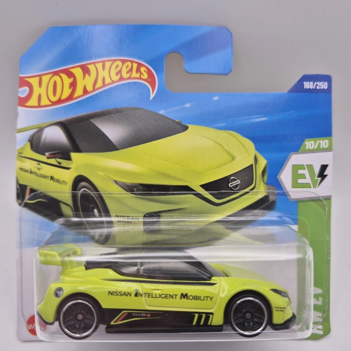Hot Wheels Nissan Leaf Nismo RC_02 – Green Speed Serie 2/5, Kurzkarte, Mattel 2022, Modellauto
