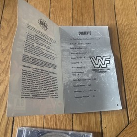 WWF Rage in the Cage Sega CD (1993) Disc & Manual Only