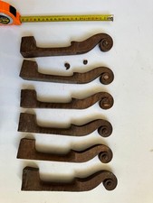 6 alte Schnecken f. Geige Violine violin scroll violino (nicht fertig) Geigenbau