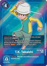 Digimon TCG BT8-087 AA T.K. Takaishi Alternative Art New Awakening Card Game