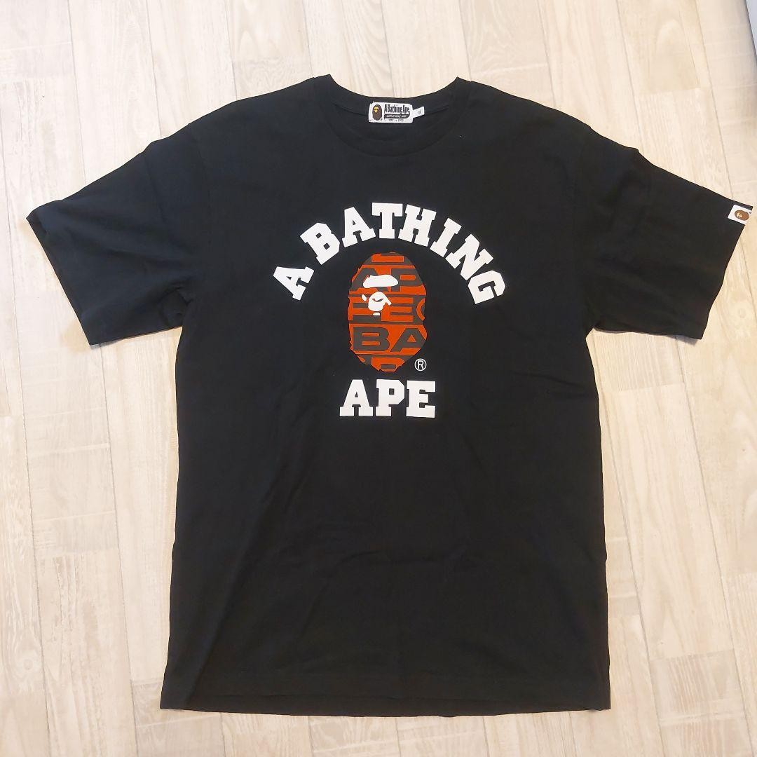 A BATHING APE BLACK T-SHIRT XL | eBay