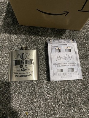 Firefly Stainless Steel 6oz hip Flask Loot Crate Exclusive Jayne Cobb