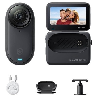 Insta360 GO 3S 128GB Midnight Black 4K Action Camera Standard Edition New