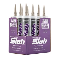 - 16210-12 Slab Concrete Crack Repair Sealant, 10.5 Ounce Cartridge, Gray (Pa...
